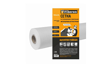 Сетка строительная FIBERON ИНТЕРЬЕРНАЯ (Штукатурная) 1000мм.х10м белая, 5х5 SMF245T/15