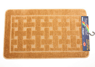 Коврик для ванной BANYOLIN на противоскользящей основе, коричневый 11мм (60х100см) (151)