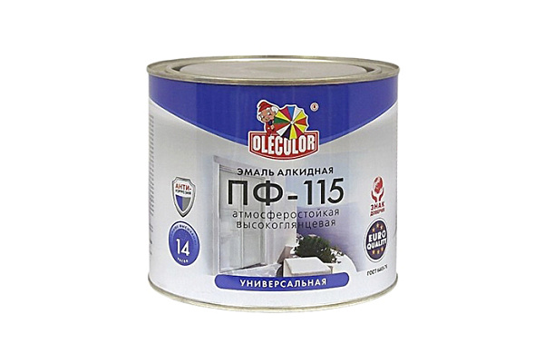 Эмаль ПФ 115 OLECOLOR бирюзовый (1,8кг)