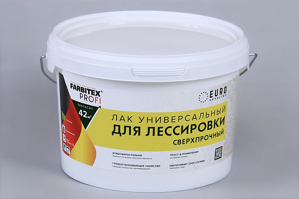 Лак для лессировки универсальный FARBITEX PROFI сверхпрочный (3,0кг)