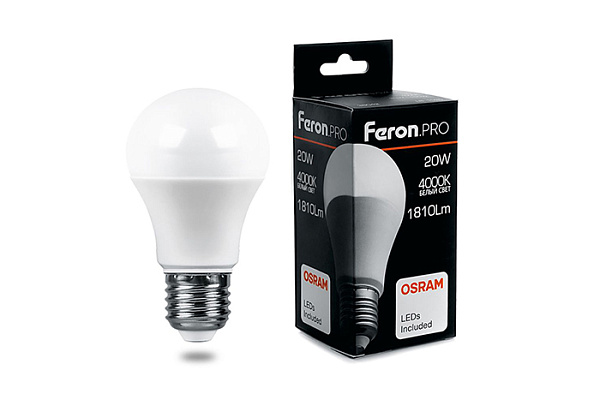 Лампа светодиодная OSRAM LB-1020 20W 230V E27 4000K груша 38042