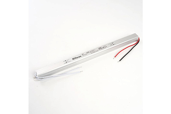 Трансформатор электронный FERON LB001 для светодиодной ленты 60W 24V ультратонкий 48014(709)