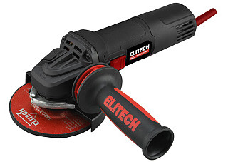 УШМ ELITECH HD AG 1012 (ф125мм,1010Вт, 11000об/мин, пл.пуск, антирест, 2.1кг) E2213.047.00