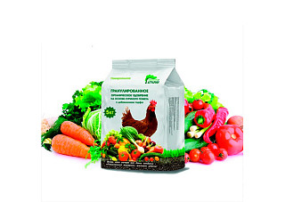 Гранулированное органическое удобрение на основе куриного помета (пакет 5 кг)