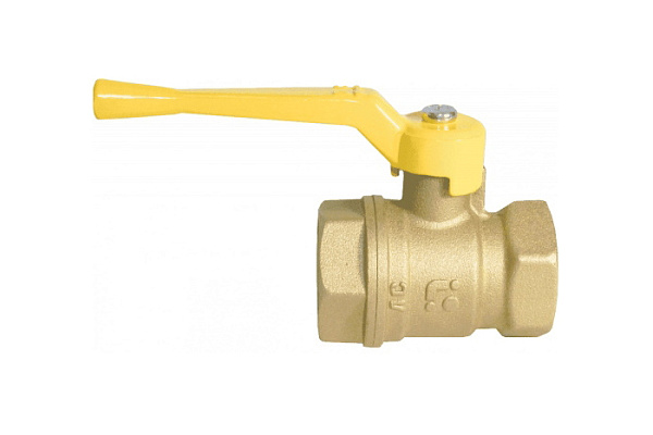 Кран Газовый шаровой латунный БАЗ ДУ20 (3/4) Г/Г рычаг