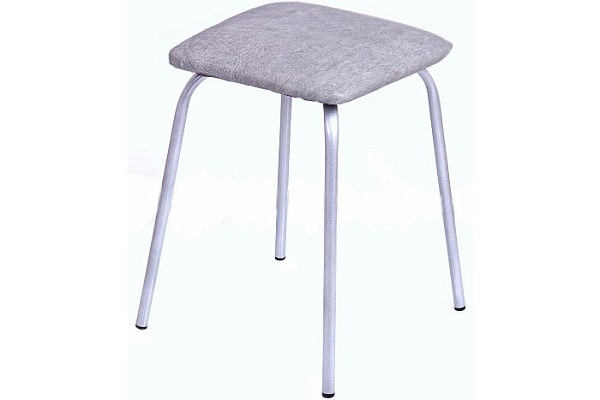 Табурет 18  (Модуль) смрз квадрат белый мрамор на хроме 2000000000923