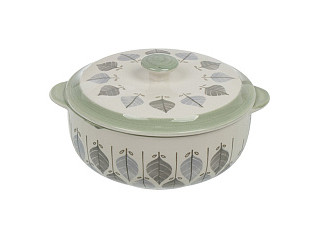Кастрюля для запекания ЭВКАЛИПТ керамика, круглая, с крышкой, 2л (B010861) (484058)