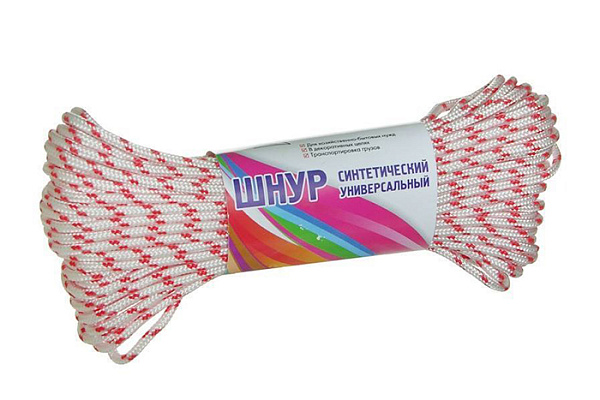 Шнур п/п с сердечником цвет.эконом d=3мм L=20м (1/80)