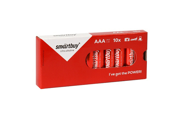 Элемент питания 03 SMARTBUY LR03/10 box (10/800) (SBBA-3A10BX) (3178)