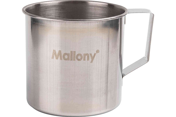 Кружка из нержавеющей стали FONTE, матовая Mallony 9х9 см, 500 мл (003057)