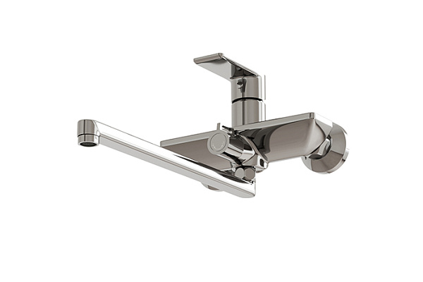 Смеситель для ванны и раковины 35k MIXLINE ML26-02 Life (Латунь,Длина излива 27см,Картридж 35мм)