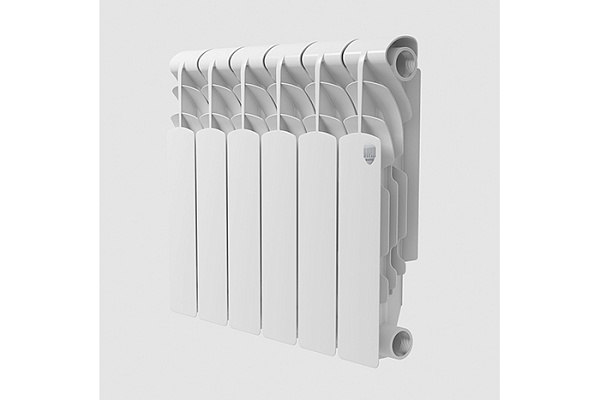Радиатор Royal Thermo Revolution алюминий, белый (128вт, 350х80х6 секц., 1,01кг)