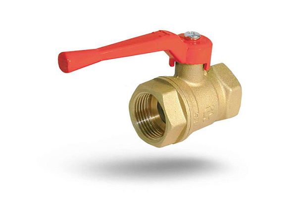 Кран шаровой латунный БАЗ ДУ40 (1 1/2) PУ40 Г/Г рычаг 