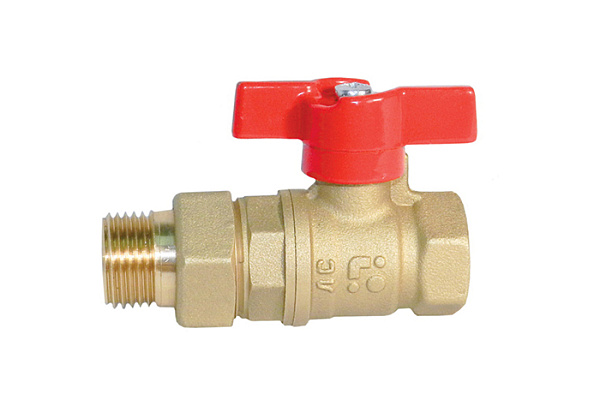 Кран шаровой латунный БАЗ ДУ15 (1/2) Г/Ш РУ40 американка, бабочка