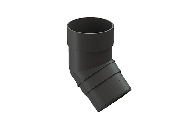 Колено 45 DOCKE Premium d=85мм ГРАФИТ (1/26)