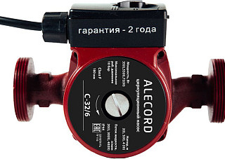 Насос циркуляционный Alecord C 32/6 (90Вт,Расход-40л/мин,Высота подъема жидкости-6м,Монтаж-180мм)256