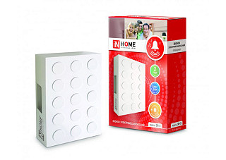 Звонок проводной IN HOME  ЗП-3 Бим-Бом БЕЛЫЙ (268)