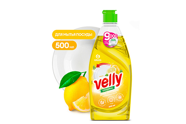 Средство для мытья посуды GRASS velly лимон 500мл 125426 (1/8)