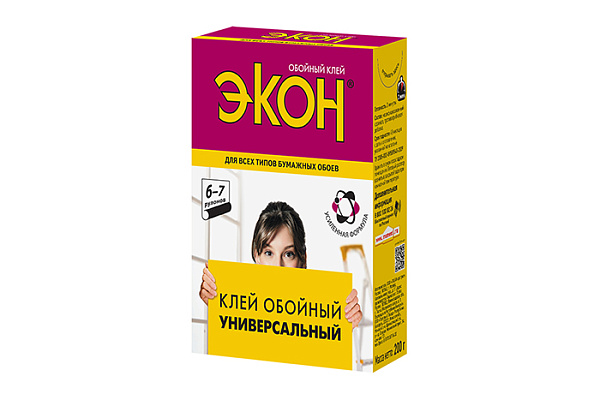 Клей обойный ЭКОН Универсальный 200гр (1312332)/24