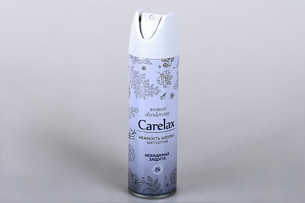 Дезодорант Carelax спрей женский Нежность хлопка 150мл (636)