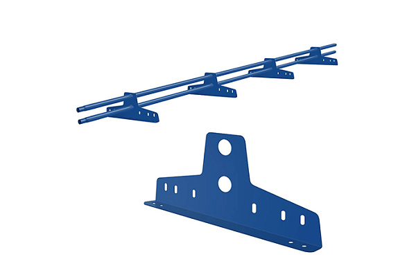 Снегодержатель для профнастила КОНТУР СТРИМ 4 опоры L-3.0м RAL-5005 (СИНИЙ)