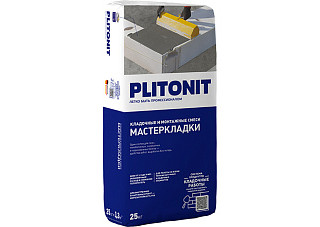 Кладочная смесь PLITONIT МастерКладки для пеноблоков, газобетона 6156 (25кг)