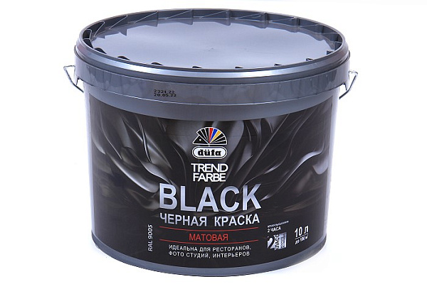 Краска ВД Dufa TREND FARBE BLACK RAL 9005 черная (10,0кг)