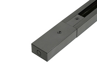 Шинопровод для трековых светильников FERON CAB1007 черный 2м (токоввод заглушка крепление) 51891