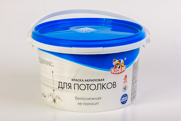 Краска ВД OLECOLOR для потолков (3,0кг)