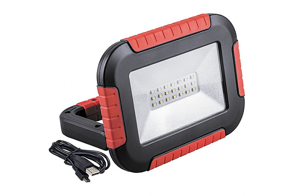 Прожектор FERON TL911 светодиодный фонарь аккум. 10Вт, 6400K, 21хSMD2835, IP44 32725 (2962) 