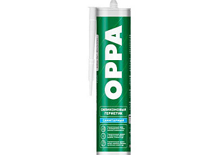 Герметик силиконовый OPPA S санитарный бесцветный (270г)/24шт (044)