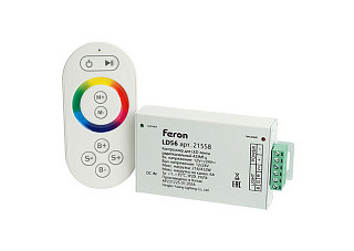 Контроллер FERON LD56 для светодиодной ленты с П/У белый, 18А12-24V, 21558