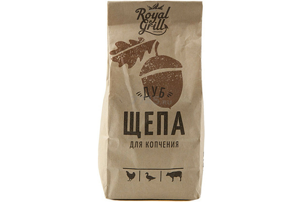 Щепа для копчения ROYALGRILL™ Дуб 1,0л (80152)