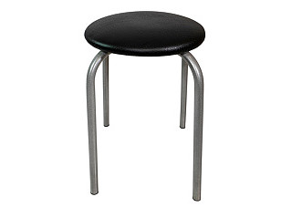 Табурет 22 (Модуль)  круг болт черный на хроме
