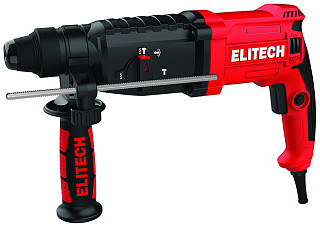 Перфоратор ELITECH П 0928РЭМ (900Вт, SDS+, 3реж, 3Дж, 0-5500у/м, 3,2кг, ESS,оснастка) (E2205.028.01)