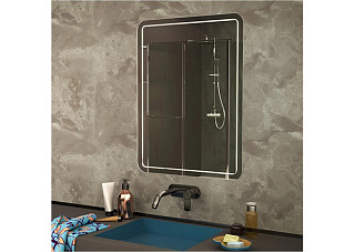 Зеркало Неро гравировка (450х750мм)