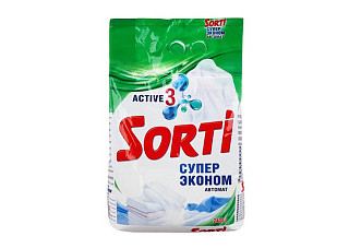 Порошок стиральный SORTI автомат супер эконом 2,4кг