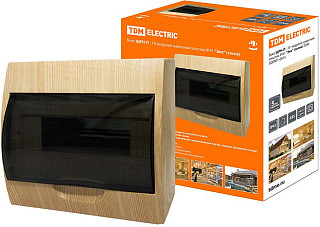 Бокс TDM ЩРН-П-10 модулей навесной пластик IP41 "Эко" (сосна) (0901-0015) 