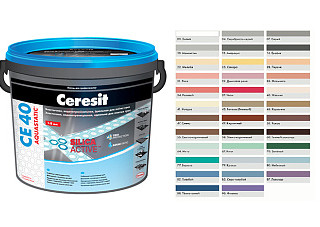 Затирка для швов ЦЕРЕЗИТ CЕ40/1 Aquastatic манхеттен 1,0кг (3040194)
