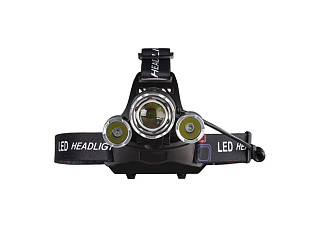 Фонарь SMARTBUY налобный аккумуляторный T6+2XPE LED, 1300 lm, 18650 1200 мАч, ABS (SBF-HL053) 4226