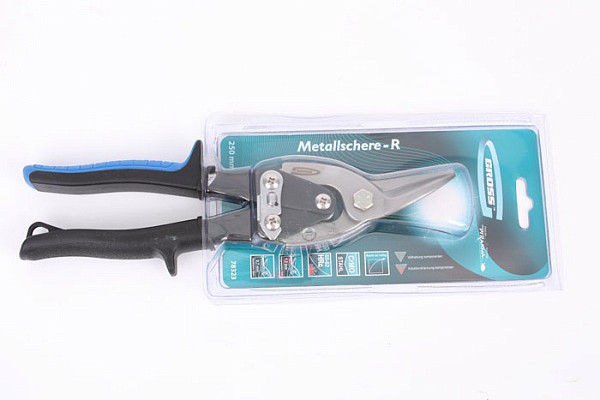 Ножницы по металлу "PIRANHA" 250мм Cr-V,лев./рез (78321)