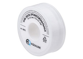 Фумлента тефлоновая AQUALINK 19мм.х0,2мм.х15м (500/100/10) (3872)