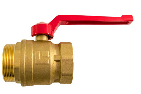 Кран шаровой латунный ДУ32 (1 1/4) Ш/Г рычаг КНР (11Б27п1)