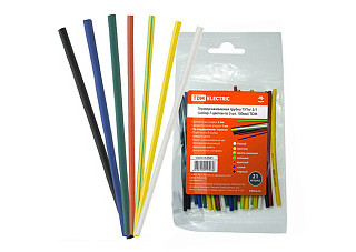 Термоусаживаемая трубка TDM ТУТнг  2/1 набор (7 цветов по 3 шт. 100мм) (0518-0501)