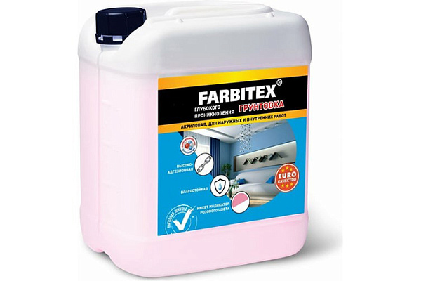 Грунтовка акриловая FARBITEX глубокого проникновения (1,0кг) 