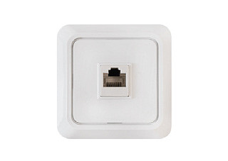 Розетка IN HOME BOLLETO RJ-45 7035 компьютерная, белая (294)
