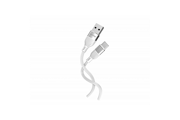 Кабель для зарядки и передачи данных SmartBuy S72 Type C белый, 3А, сил., 1м (iK-3112-S72w) 3461