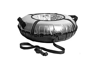 Тюбинг Игрушка с круговым дизайном Nika ТБ10М-95/С серебристый