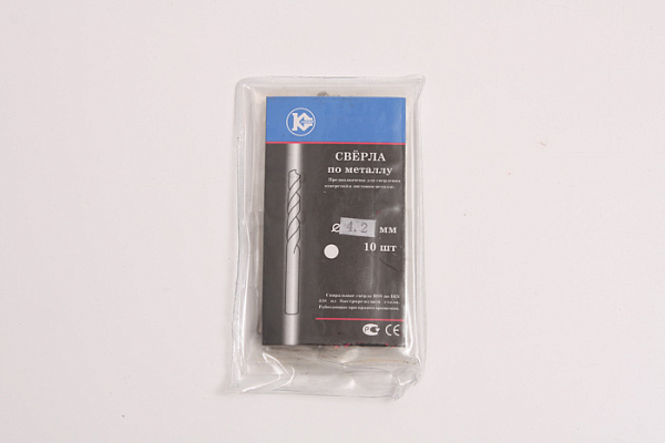 Сверло КАЛИБР по мет.(бел) 4,2 мм