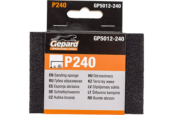 Губка абразивная 100х70х25мм Р240 GEPARD (GP5012-240)
